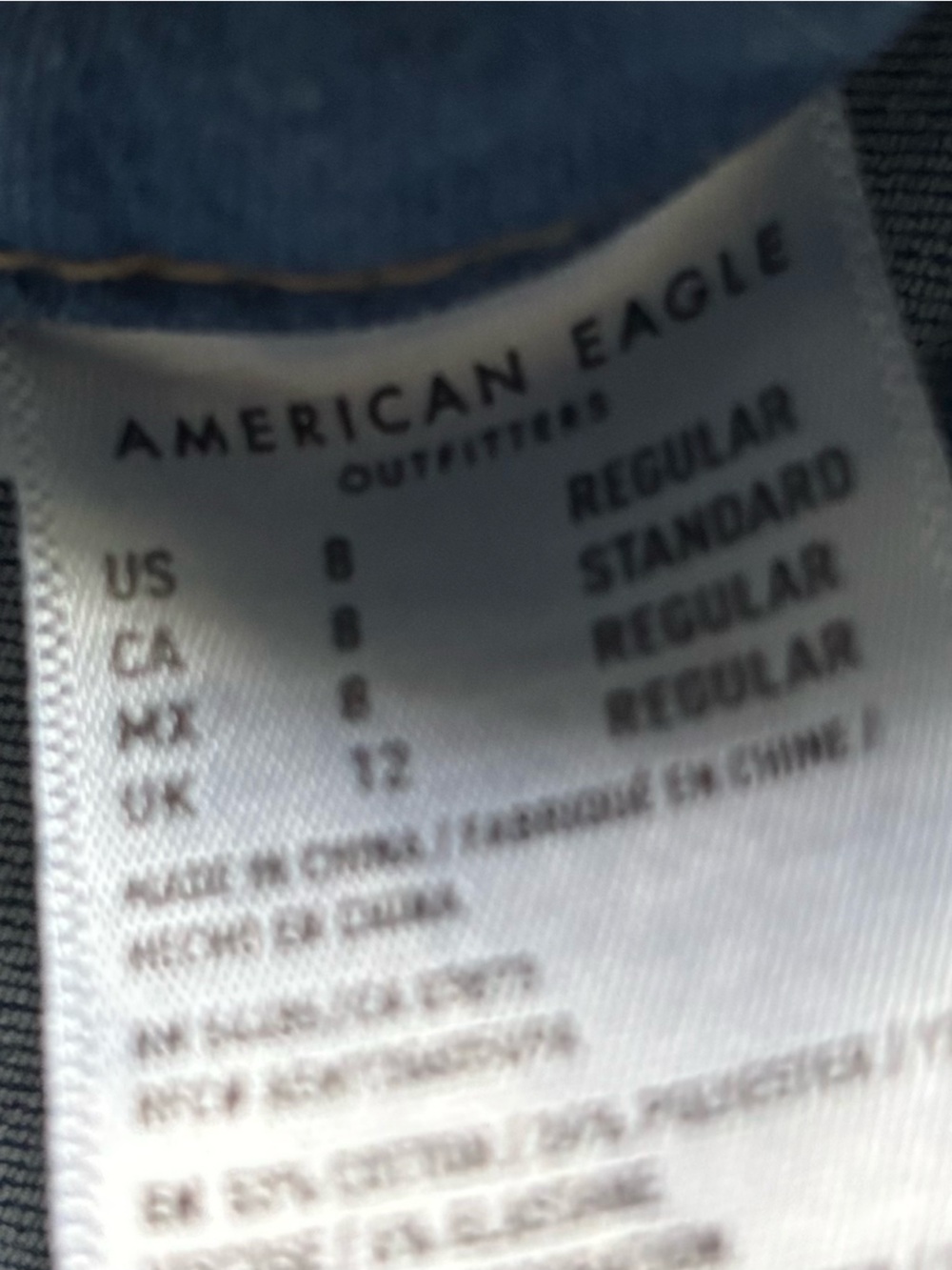American Eagle Outfitters Light Blue Distressed Women’s Jeans - Picture 7 of 8